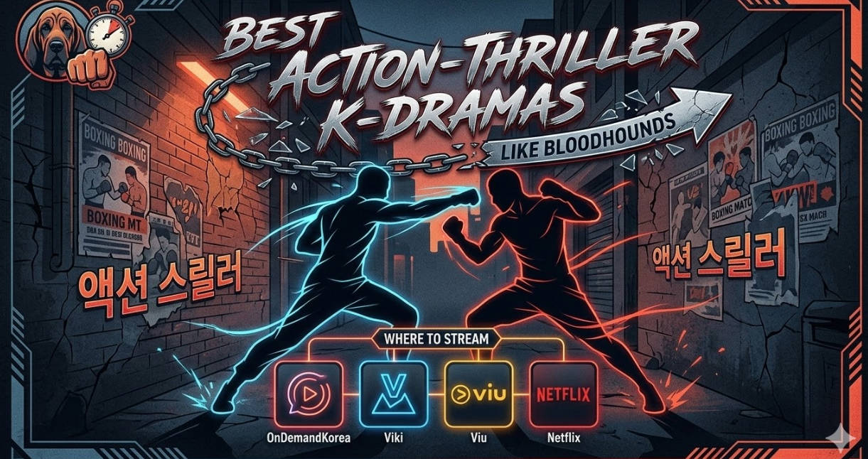 20 Best Action-Thriller K-Dramas Like Bloodhounds (2026 List & Where to Stream)