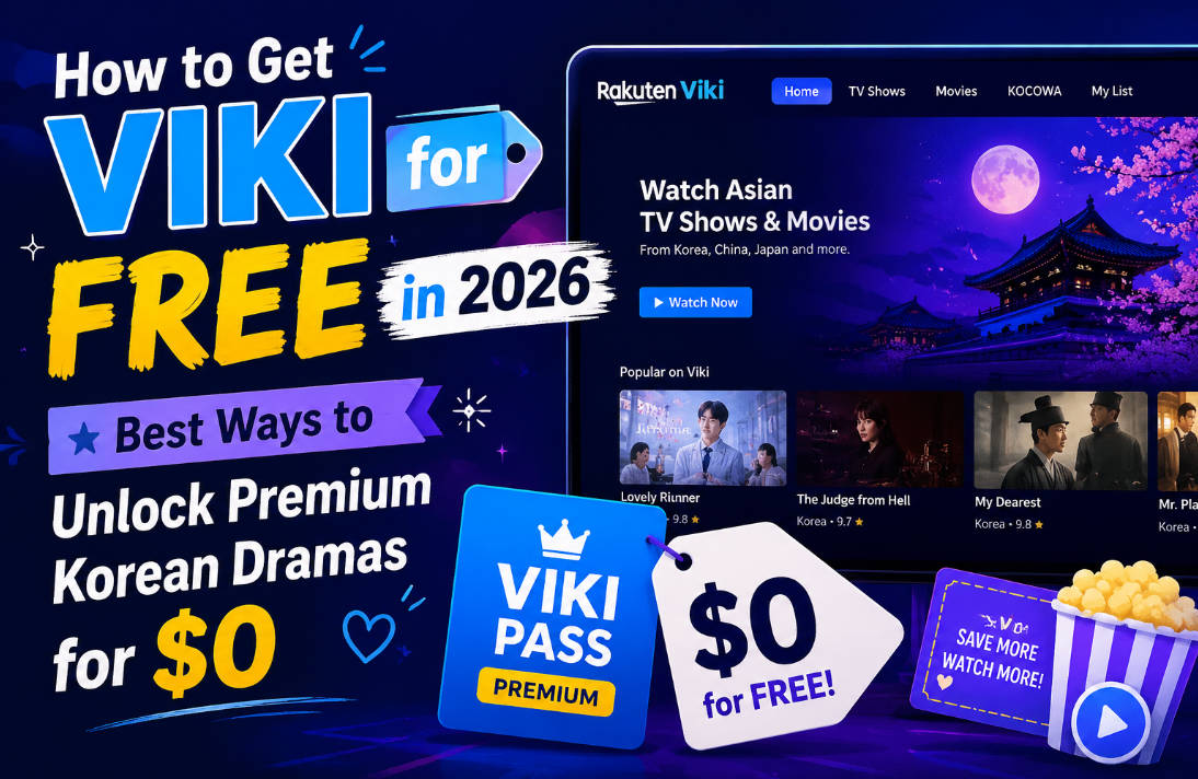 How to Get Viki for FREE in 2026: 8 Ways to Unlock Premium Korean Dramas for $0