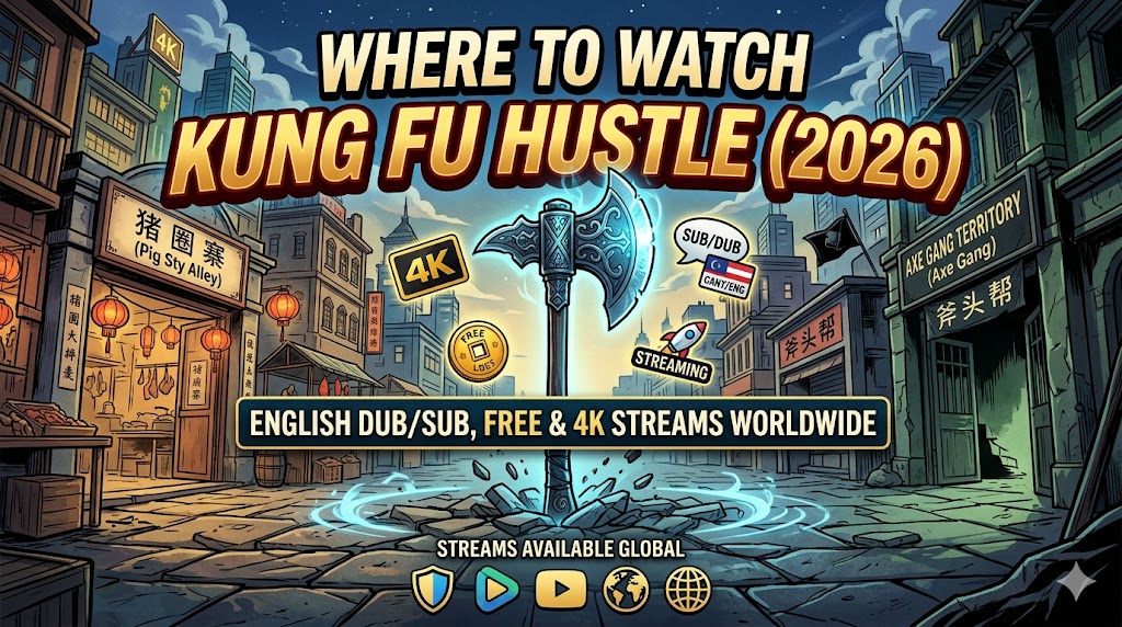Where to Watch Kung Fu Hustle (2026): English Dub/Sub, FREE & 4K Streams Worldwide