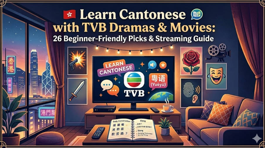 Learn Cantonese with TVB Dramas & Movies: 26 Beginner-Friendly Picks & Streaming Guide (2026)