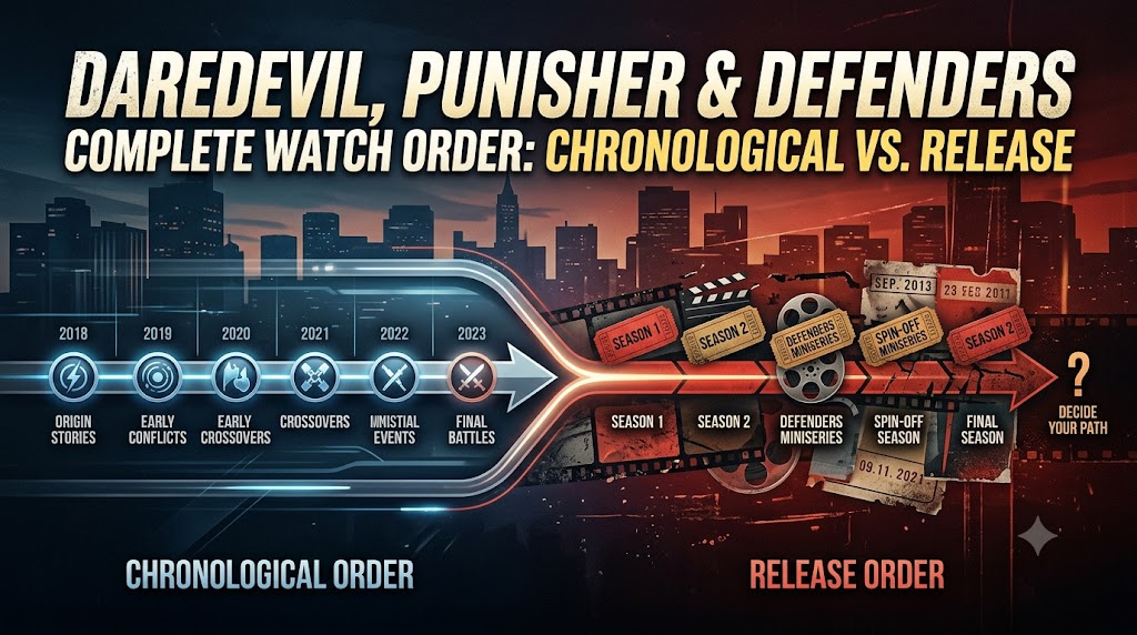 Daredevil, Punisher & Defenders Complete Watch Order: Chronological vs. Release