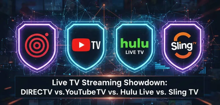 Live TV Streaming Showdown:  DirecTV vs. YouTube TV vs. Hulu + Live  vs. Sling TV (Best Value & Features)