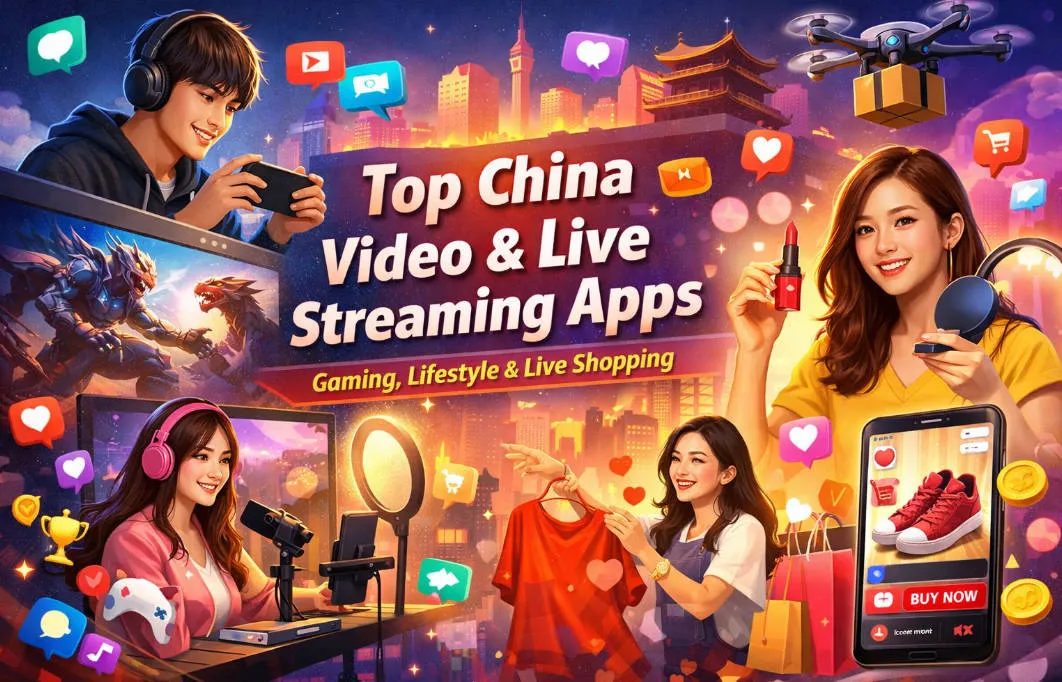 Top 17 China Video & Live Streaming Apps for Gaming, Lifestyle and Live Shopping