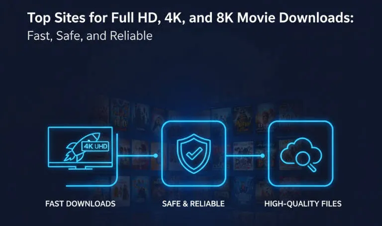 Top 36 Sites for Full HD, 4K & 8K Movie Downloads  (Free & Paid): Fast, Safe and Reliable