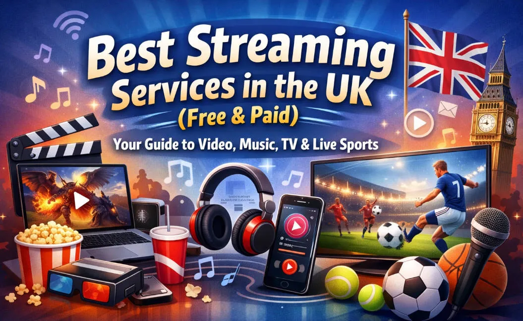 Best Streaming Services in the UK (Free & Paid): Your Guide to Video, Music, TV & Live Sports 2026