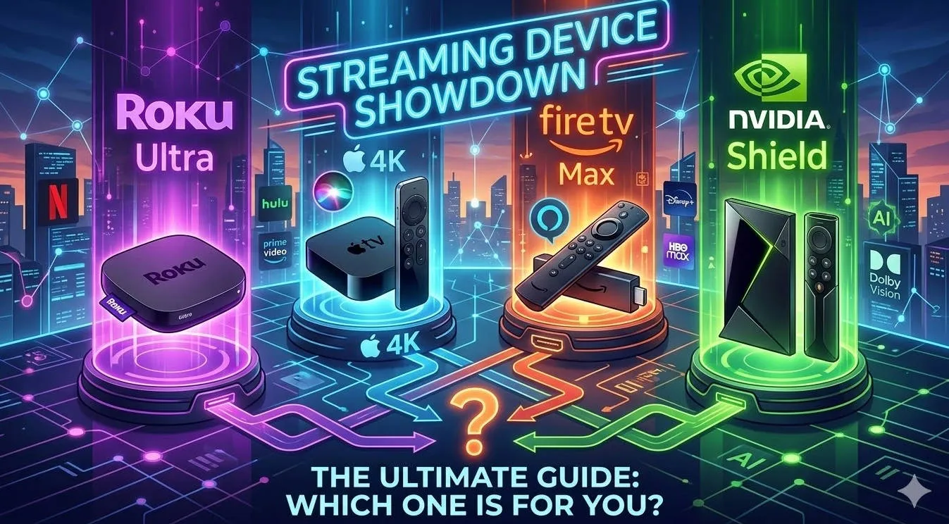 Roku Ultra vs. Apple TV 4K vs. Fire TV Stick 4K Max vs. Nvidia Shield Pro: Which to Choose in 2026?