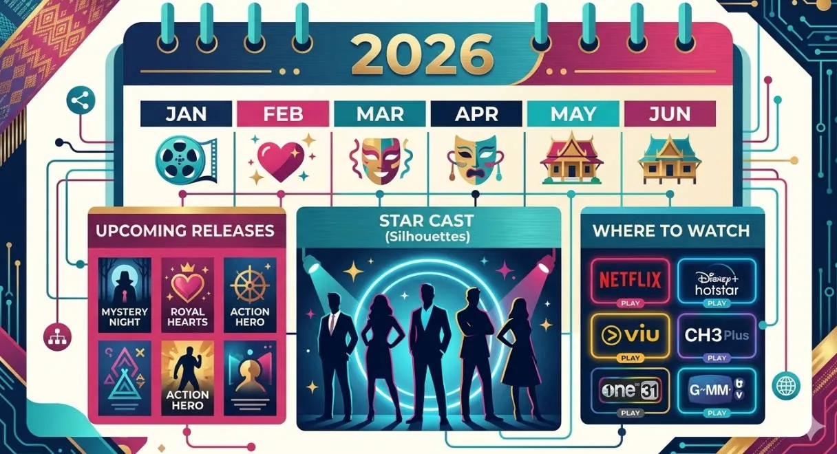 2026 Thai Drama Schedule: Upcoming Releases, Cast & Where to Watch (Monthly Guide)