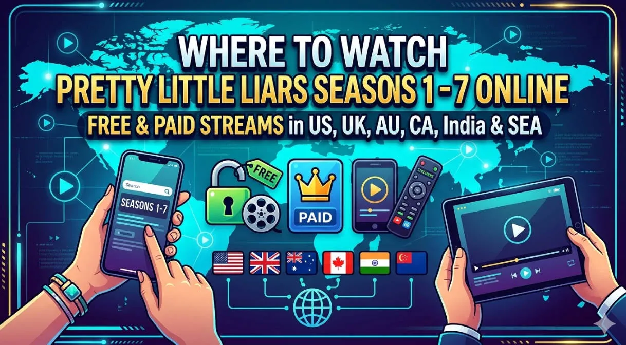 Where to Watch Pretty Little Liars Seasons 1-7 Online (2026): Free & Paid Streams in US, UK, AU, CA, India & SEA
