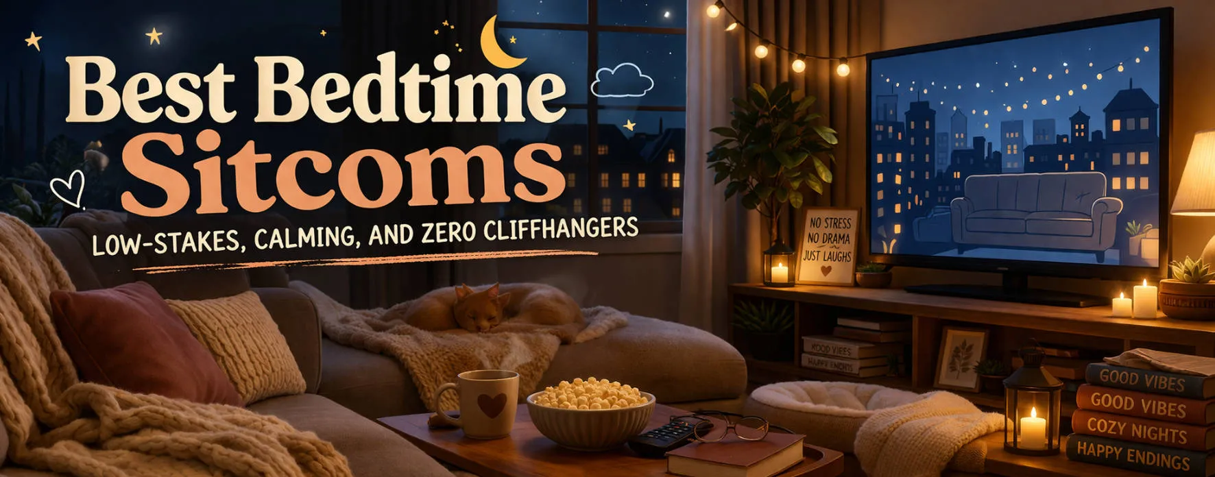 22 Best Bedtime Sitcoms (2026): Low-Stakes, Calming, and Zero Cliffhangers