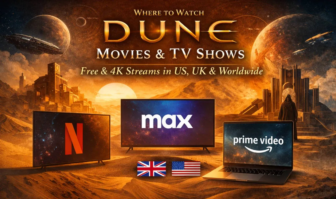 Where to Watch Dune Movies & TV Shows (2026): Free & 4K Streams in US, UK & Worldwide