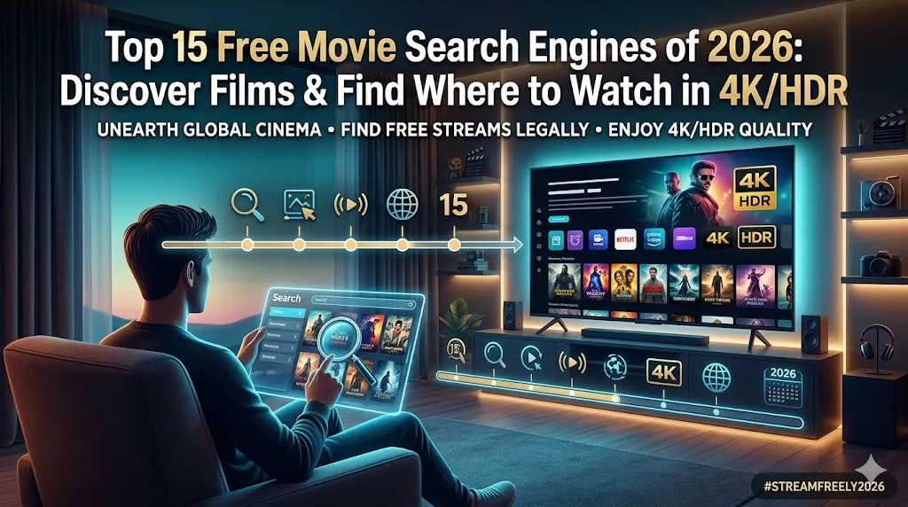 Top 15 Free Movie Search Engines of 2026: Discover Films & Find Where to Watch in 4K/HDR