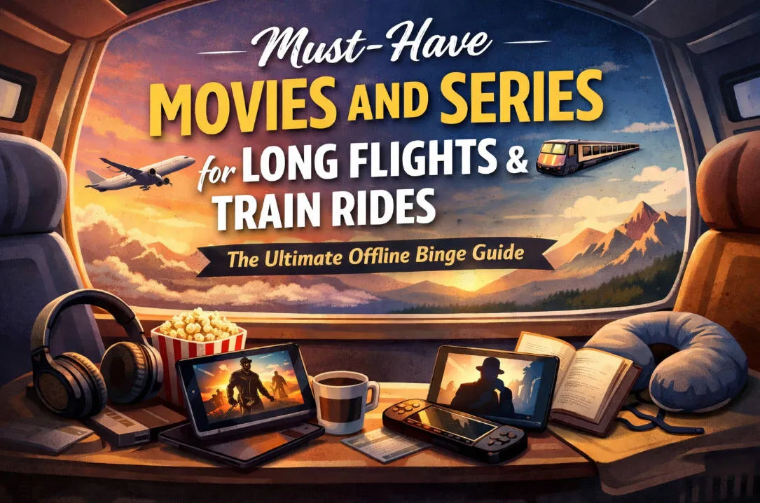 37 Must-Have Movies and Series for Long Flights & Train Rides (2026): The Ultimate Offline Binge Guide
