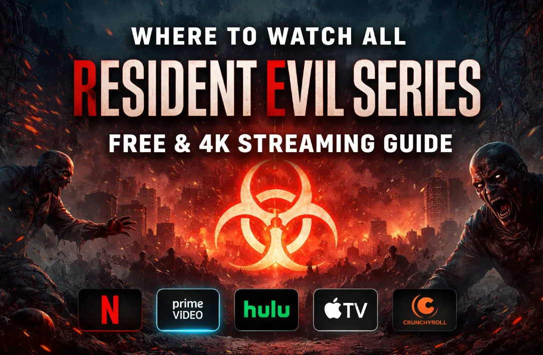 Where to Watch All Resident Evil Series (2026): Free & 4K Streaming Guide to the Movies & Animated Films