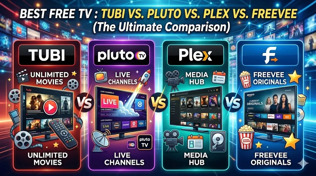 Best Free TV 2026: Tubi vs. Pluto vs. Plex vs. Freevee (The Ultimate Comparison)