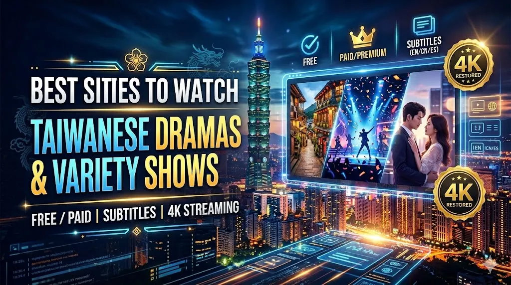 14 Best Sites to Watch Taiwanese Dramas & Variety Shows (2026): Free/Paid, Subtitles & 4K Streaming