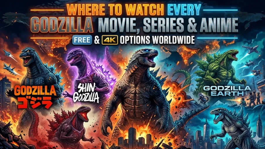 Where to Watch Every Godzilla Movie, Series & Anime: Free & 4K Options Worldwide