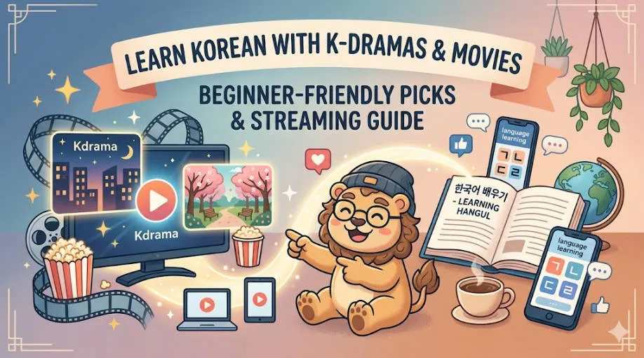 Learn Korean with K-Dramas & Movies: 26 Beginner-Friendly Picks & Streaming Guide (2026)