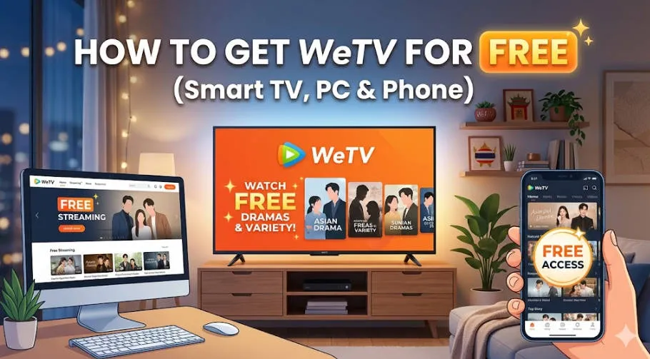 How to Get WeTV for FREE in 2026 (Smart TV, PC & Phone)