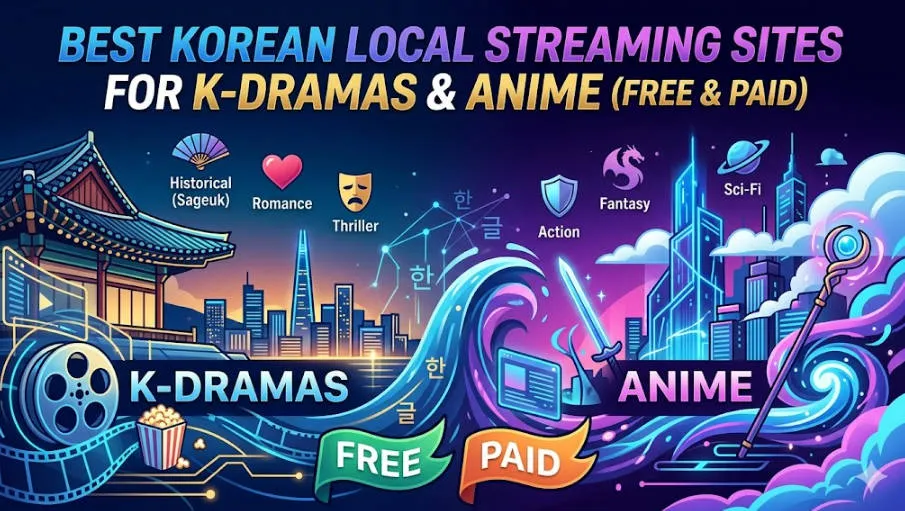 15 Best Korean Local Streaming Sites for K-Dramas & Anime (Free & Paid)