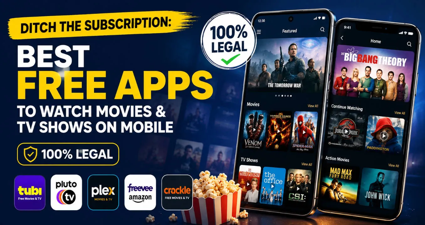 Ditch the Subscription: 15 Best Free Apps to Watch Movies & TV Shows on Mobile (100% Legal)